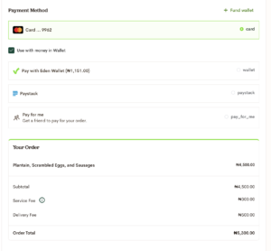 Split Payment "use with money in wallet"
