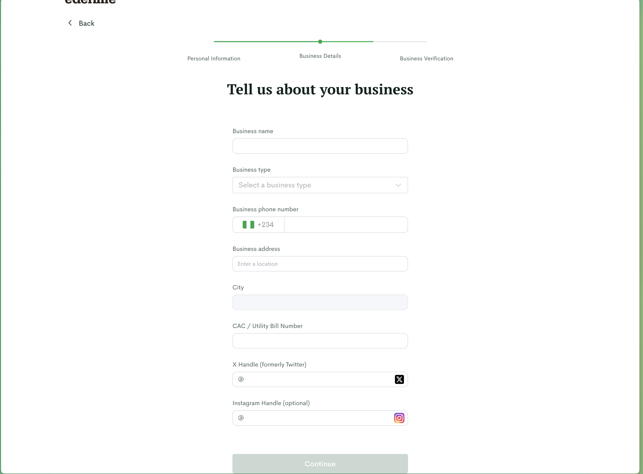 Business Details
