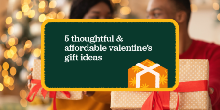 5 thoughtful and affordable valentine's gift ideas as an overlay